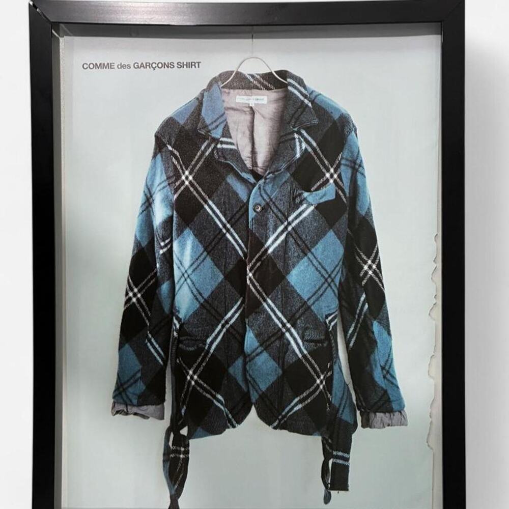 Comme des garçons shirt photo print cutout framed poster 9x11